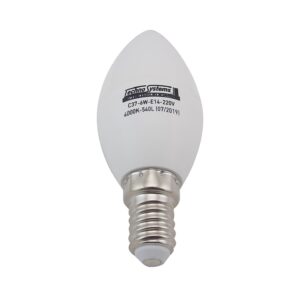 Лампа світлодіодна LED Bulb-C37-8W-E14-220V-4000K-720L SILVER
