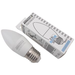 Лампа світлодіодна LED Bulb-C37-6W-E27-220V-6500K-630L GOLDEN