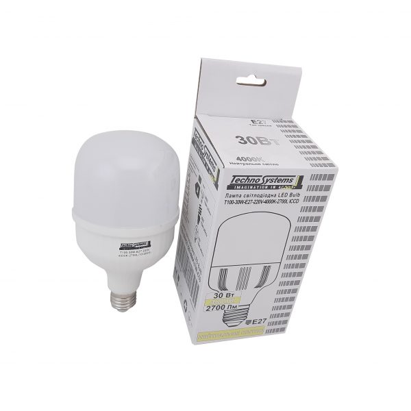 Лампа світлодіодна LED Bulb-T100-30W-E27-220V-4000K-3150L GOLDEN 2 Лампа світлодіодна LED Bulb-T100-30W-E27-220V-4000K-3150L GOLDEN - Зображення 2