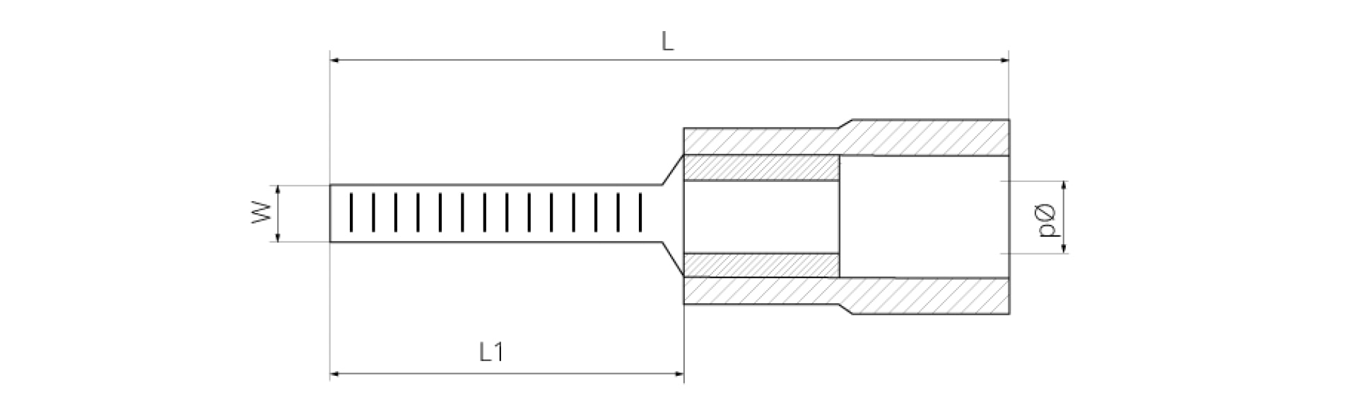 Наконечник штировий плоский з ізоляцією DBV 2-10 (1,5-2,5/10) (100шт) TAKEL 2 Наконечник штировий плоский з ізоляцією DBV 2-10 (1,5-2,5/10) (100шт) TAKEL - Зображення 2