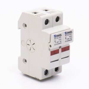 Тримач плавкого запобіжника RT18-32X 2Р 32А типорозмір 10х38 TAKEL