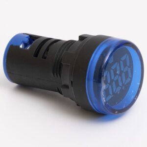 Світлодіодний вольтметр AD22-DVM DC 5-30В, блакитний TAKEL