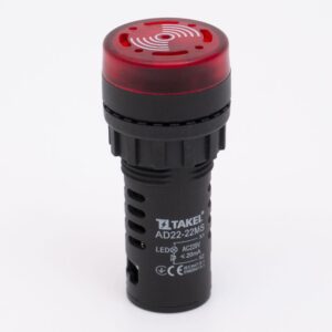 Світлосигнальний зумер AD22-22MS 220В AC/DC
