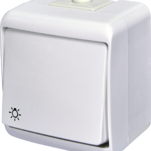 Кнопка світло Eti Hermetics VHE-5L IP54 з підсвічуванням біла (4668011)
