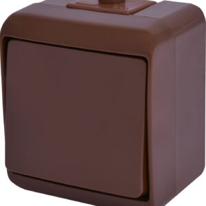 Вимикач 1-клавішний Eti Hermetics VHE-1-KR IP54 коричневий (4668040)