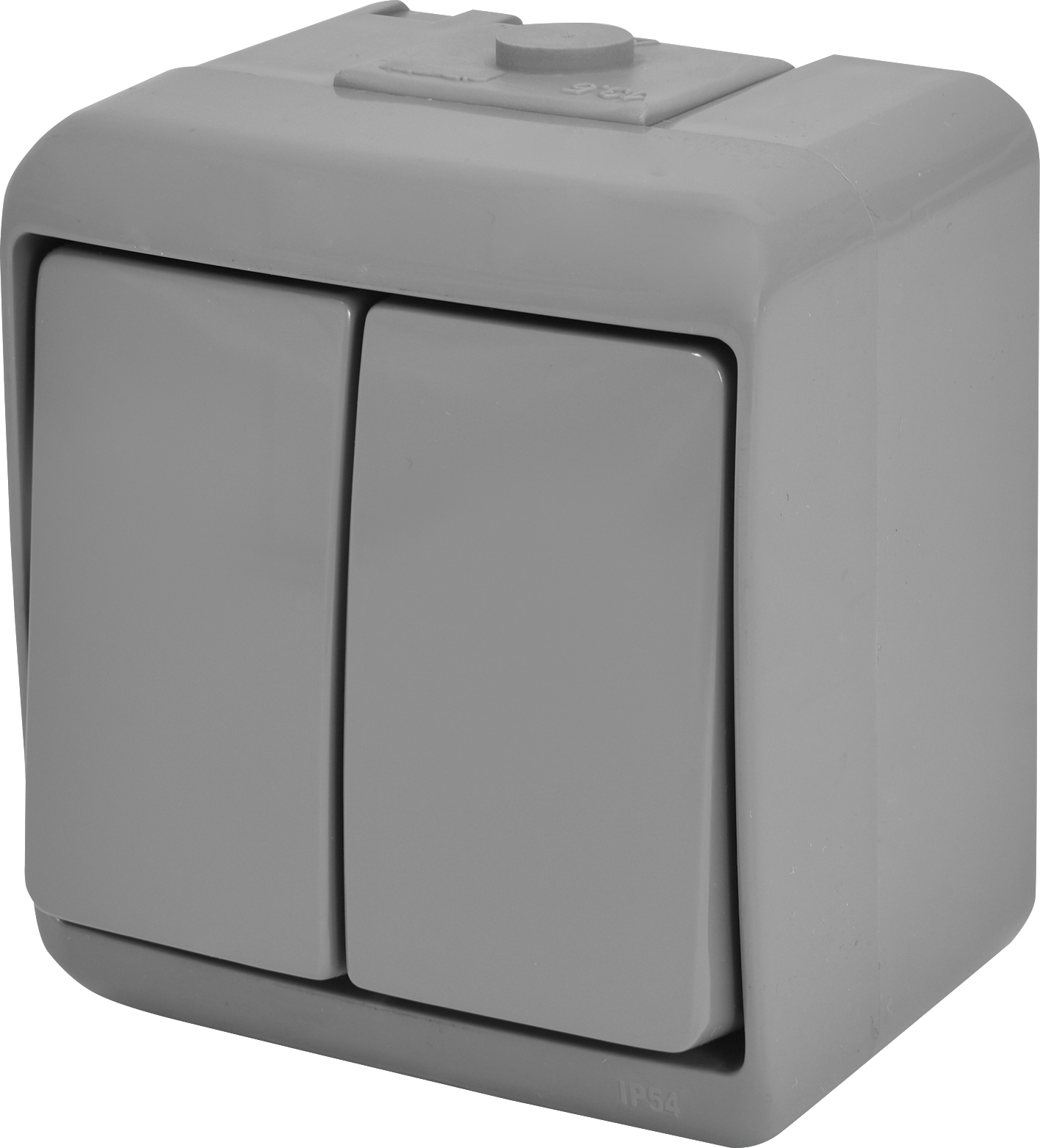 Вимикач 2-клавішний Eti Hermetics VHE-2-SR IP54 сірий (4668061) 1 Вимикач 2-клавішний Eti Hermetics VHE-2-SR IP54 сірий (4668061)