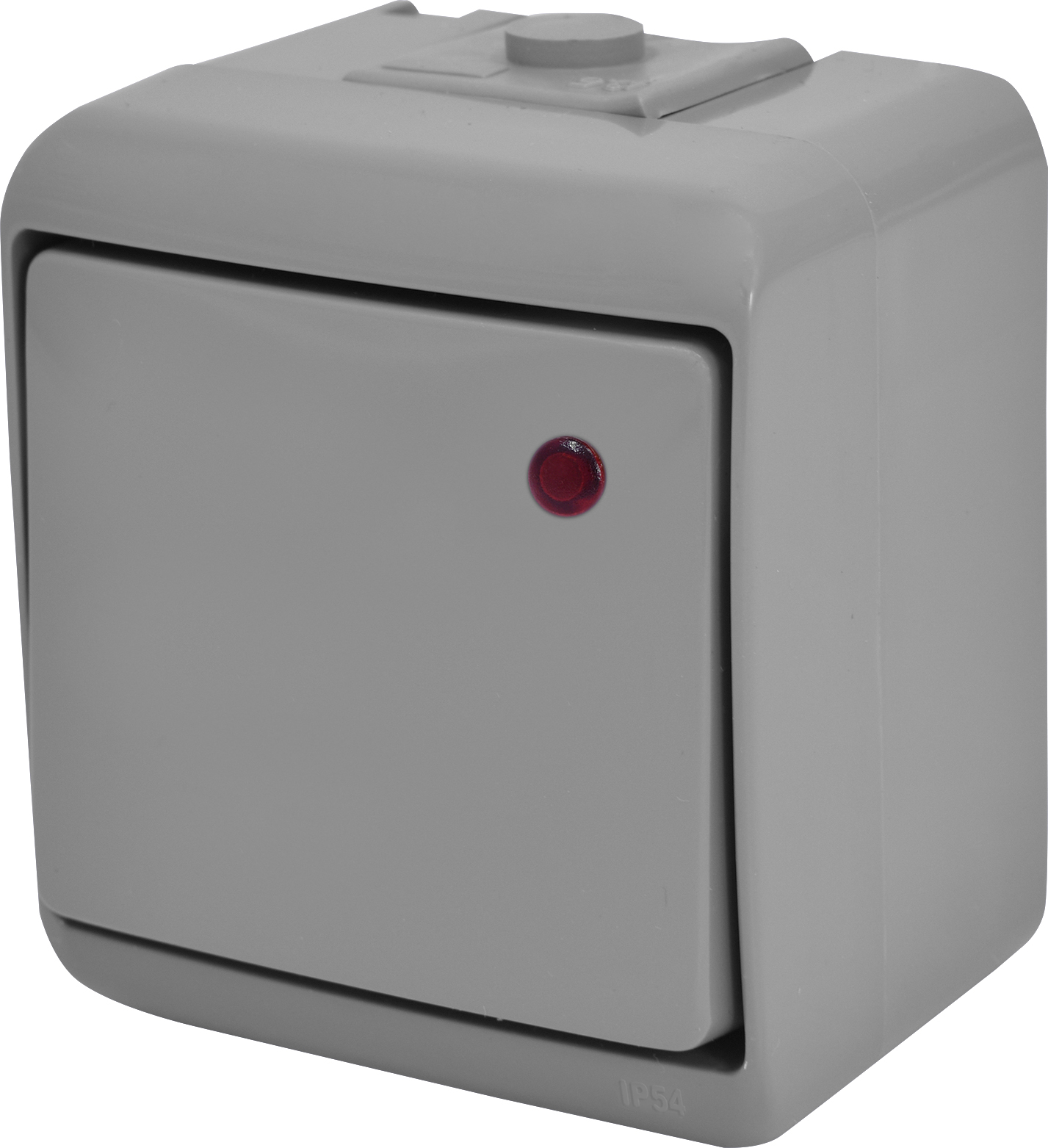 Вимикач 1-клавішний Eti Hermetics VHE-1L-SR IP54 з підсвічуванням сірий (4668066) 1 Вимикач 1-клавішний Eti Hermetics VHE-1L-SR IP54 з підсвічуванням сірий (4668066)