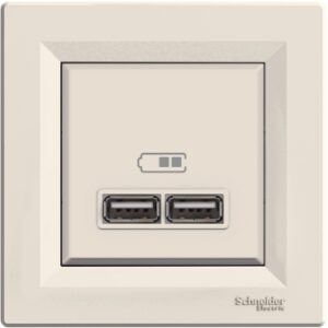 USB розетка Schneider Electric Asfora EPH2700223 (кремова)