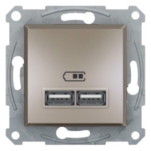USB розетка Schneider Electric Asfora EPH2700269 (бронза)