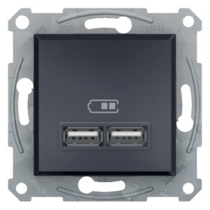 USB розетка Schneider Electric Asfora EPH2700271 (антрацит)