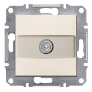 TV розетка прохідна Schneider Electric Asfora без рамки кремова (EPH3270323)
