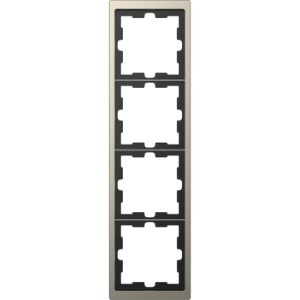 Чотирьохмісна рамка Schneider Electric D-Life MTN4040-6550 нікель