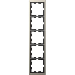 П''ятимісна рамка Schneider Electric D-Life MTN4050-6550 нікель