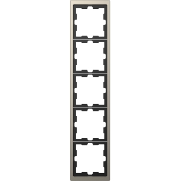 П''ятимісна рамка Schneider Electric D-Life MTN4050-6550 нікель 1 П''ятимісна рамка Schneider Electric D-Life MTN4050-6550 нікель