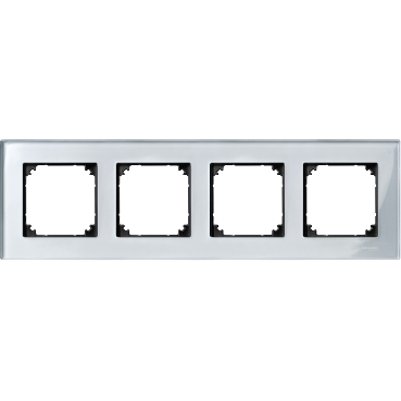 Чотиримісна рамка M-ELEGANCE glass Алмаз Merten, MTN4040-3260 1 Чотиримісна рамка M-ELEGANCE glass Алмаз Merten, MTN4040-3260
