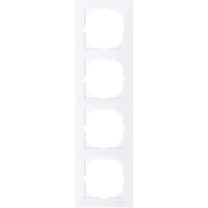 Чотирьохмісна рамка Schneider Electric M-PURE MTN4040-3625 активно-білий
