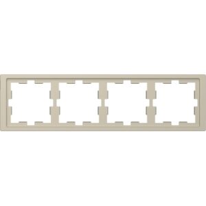 Чотирьохмісна рамка Schneider Electric D-Life MTN4040-6533 сахара