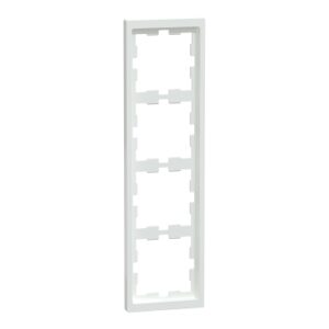 Чотирьохмісна рамка Schneider Electric D-Life MTN4040-6535 білий лотос