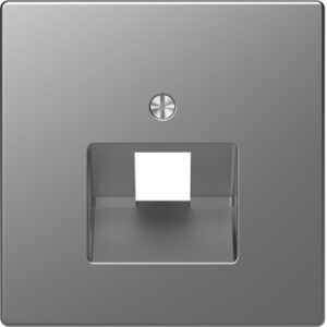 Центральна накладка Schneider Electric D-Life MTN4521-6036 RJ45 нержавіюча сталь