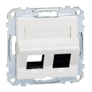 Центральна плата для розетки Keystone RJ45 Schneider Electric Merten System M MTN4568-0319 з полем для напису (полярно білий)