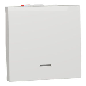 Одноклавішний перемикач Schneider Electric NU320318S із нейтраллю 10А 2М (білий)