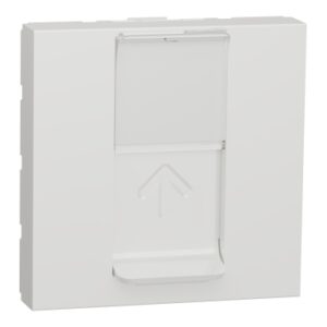 Одинарна комп'ютерна розетка Schneider Electric NU341118 RJ45 cat.5e UTP з полем для напису 2М (біла)