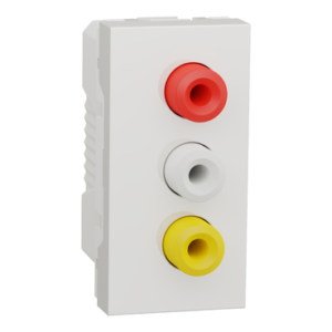 Аудіорозетка 3 RCA Schneider Electric NU343118 1М (біла)