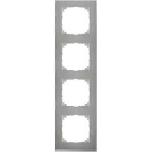 Чотирьохмісна рамка Schneider Electric M-PURE MTN4040-3646 сталь/алюміній