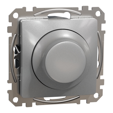 Поворотний світлорегулятор Schneider Electric Sedna Design & Elements RC 3-370 Вт алюміній SDD113501 1 Поворотний світлорегулятор Schneider Electric Sedna Design & Elements RC 3-370 Вт алюміній SDD113501