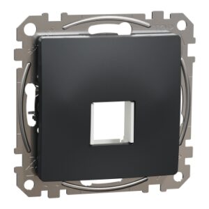 Центральна плата для одинарного роз'єму Keystone Schneider Electric Sedna Design & Elements SDD114421 (чорний)