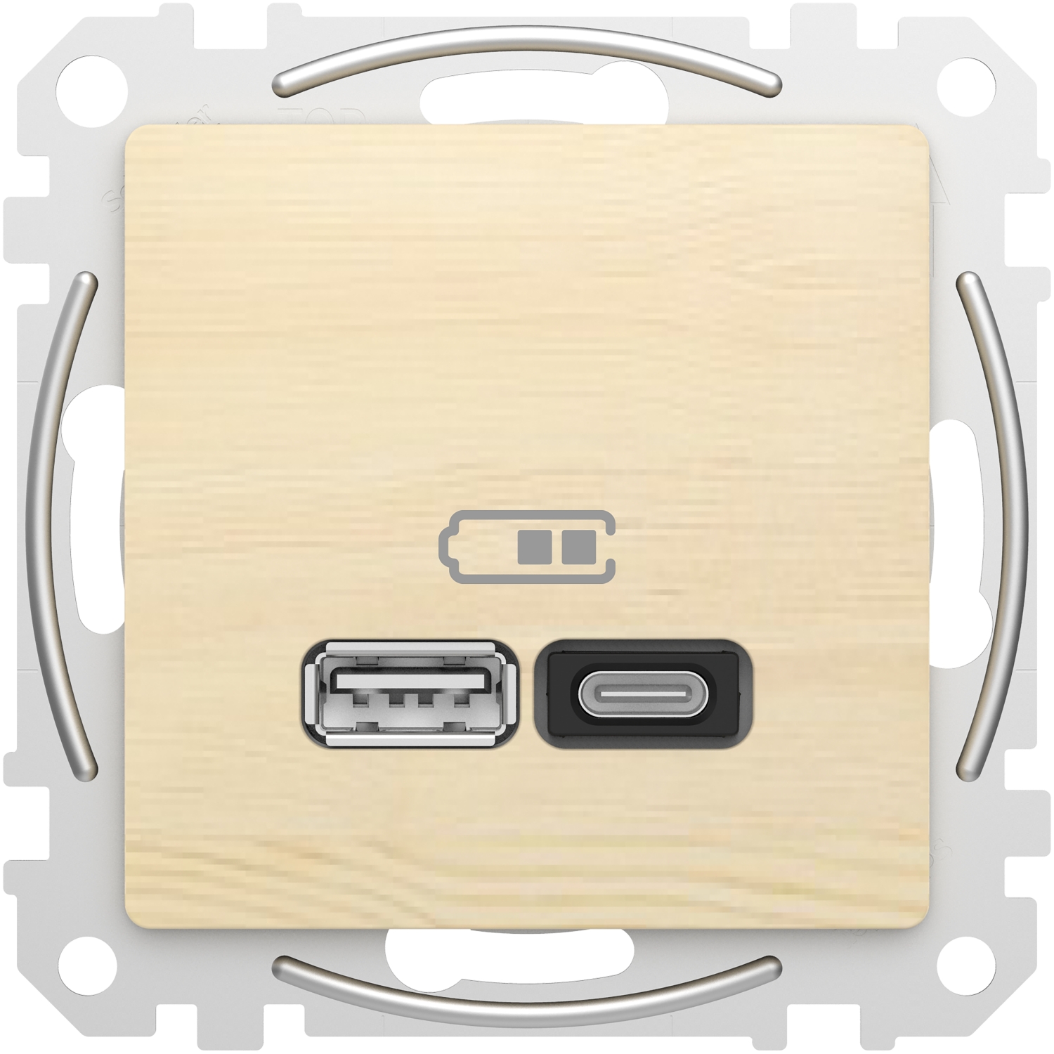 Розетка USB Schneider Electric Sedna Design & Elements A+C 3A 45Вт береза SDD180404 1 Розетка USB Schneider Electric Sedna Design & Elements A+C 3A 45Вт береза SDD180404