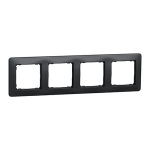 Чотирьохпостова рамка Schneider Electric Sedna Design чорна SDD314804
