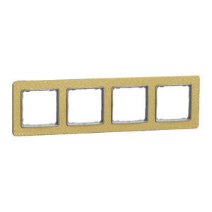 Чотирьохпостова рамка Schneider Electric Sedna Elements Sedna Elements матове золото SDD371804