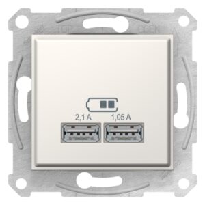 USB розетка Schneider Electric Sedna SDN2710223 (слонова кістка)
