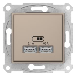 USB розетка Schneider Electric Sedna SDN2710268 (титан)