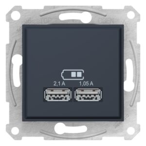 USB розетка Schneider Electric Sedna SDN2710270 (графіт)