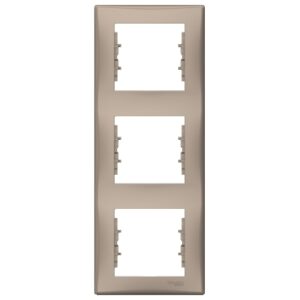 Тримісна вертикальна рамка Schneider Electric Sedna SDN5801368 (титан)