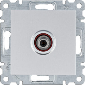 SAT розетка Hager WL3232 Lumina (срібляста)