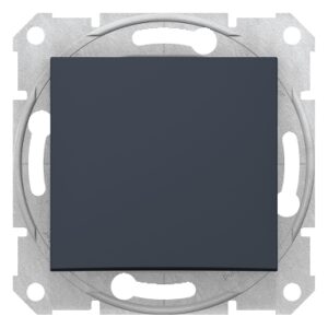 Вимикач 1-клавішний графіт Sedna