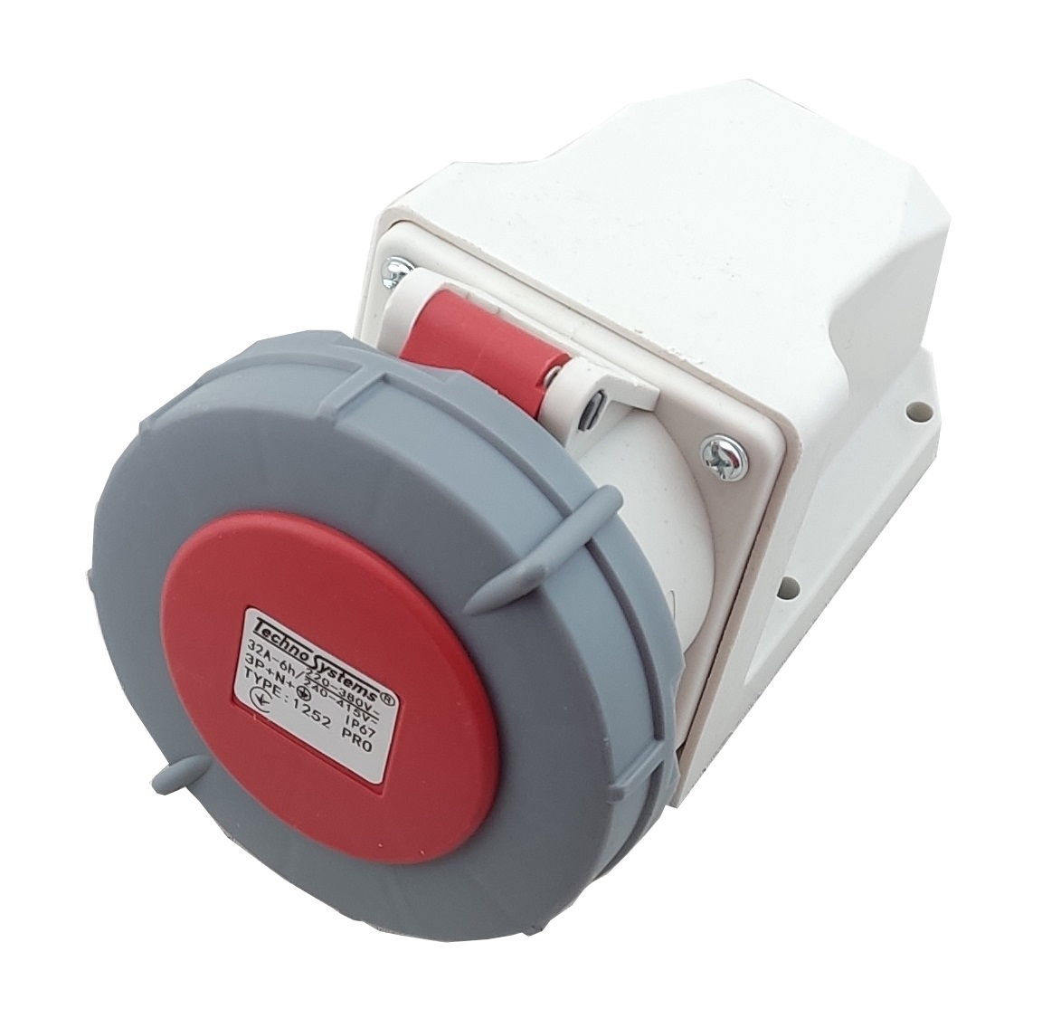 Розетка 1252 PRO стаціонарна 3Р+PЕ+N 32А 380В IP67 1 Розетка 1252 PRO стаціонарна 3Р+PЕ+N 32А 380В IP67