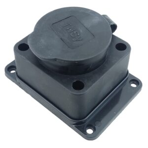 Розетка з захисною кришкою з/к RUBBER IP44 TNSy