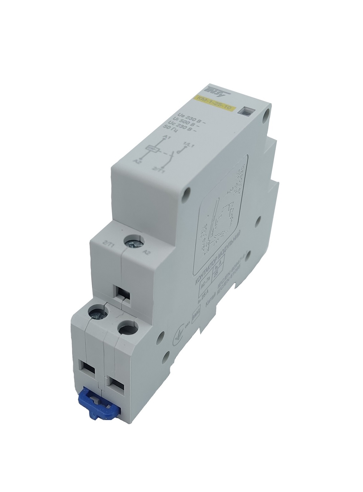 Контактор модульний КМ-1-25-10 25А 230AC 1NO 1р 1мод. 1 Контактор модульний КМ-1-25-10 25А 230AC 1NO 1р 1мод.