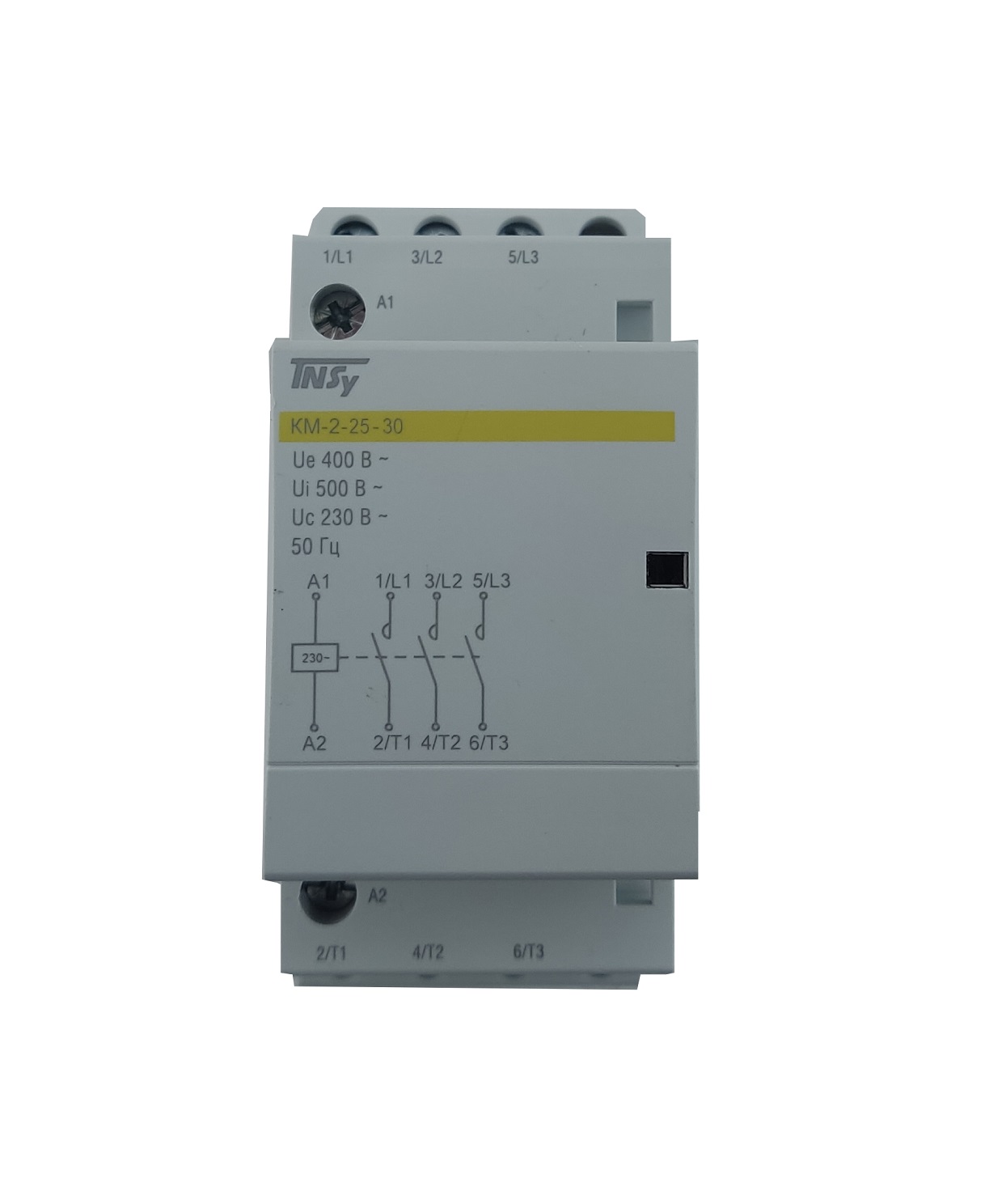 Контактор модульний КМ-2-25-30 25А 230AC 3NO 3р 2мод. 3 Контактор модульний КМ-2-25-30 25А 230AC 3NO 3р 2мод. - Зображення 3