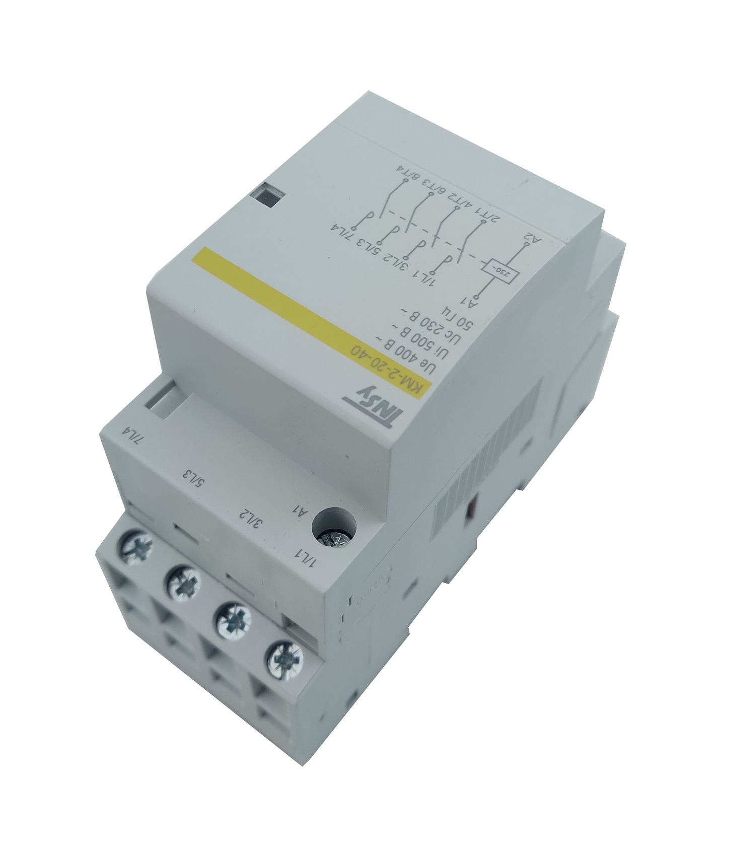 Контактор модульний КМ-2-20-40 20А 230AC 4NO 4р 2мод. 1 Контактор модульний КМ-2-20-40 20А 230AC 4NO 4р 2мод.