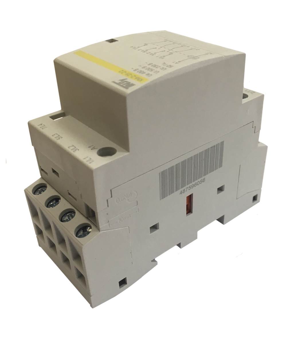 Контактор модульний КМ-2-25-22 25А 230AC 2NO-2NC 4р 2мод. 3 Контактор модульний КМ-2-25-22 25А 230AC 2NO-2NC 4р 2мод. - Зображення 3