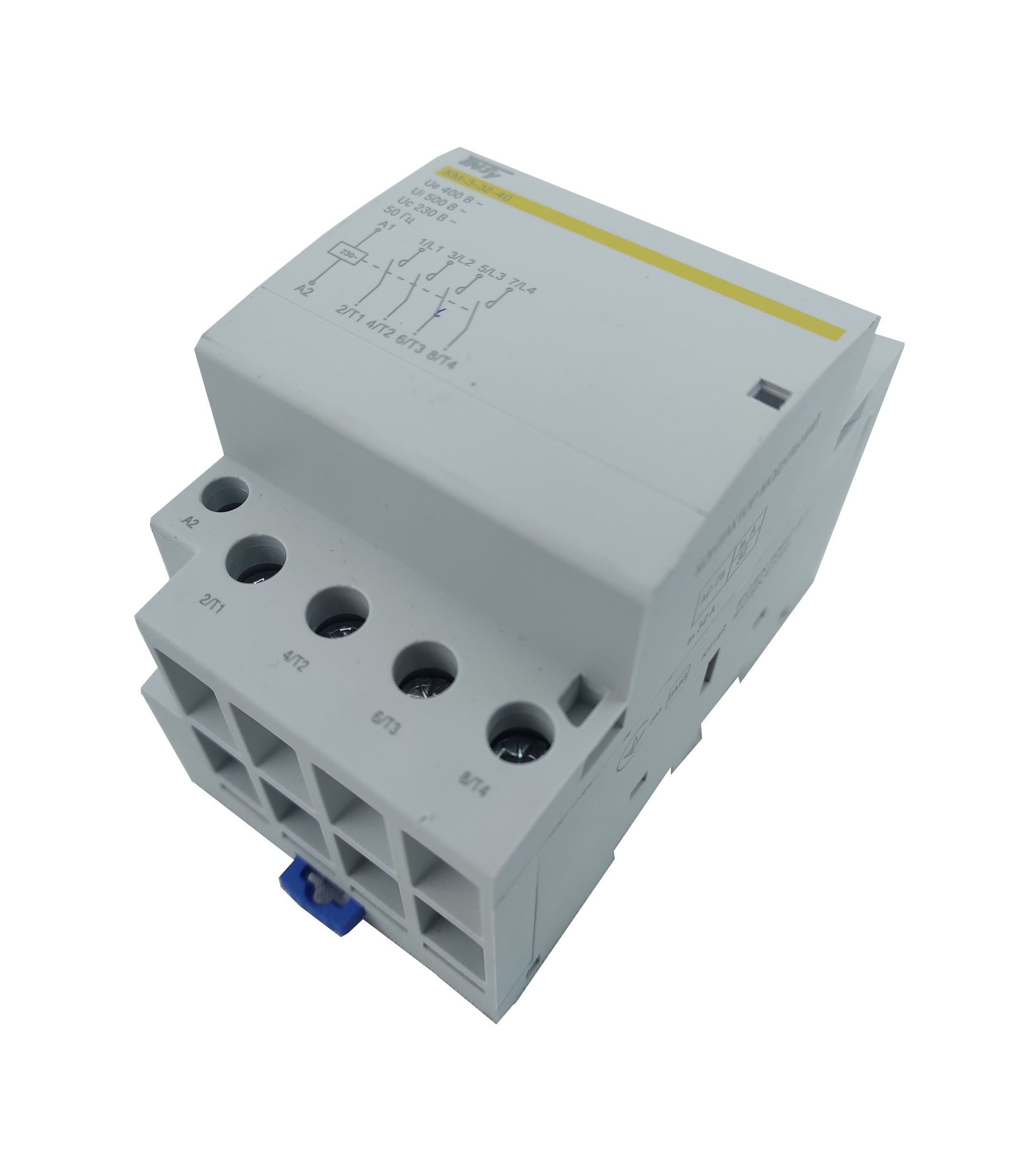 Контактор модульний КМ-3-32-40 32А 230AC 4NO 4р 3мод. 1 Контактор модульний КМ-3-32-40 32А 230AC 4NO 4р 3мод.