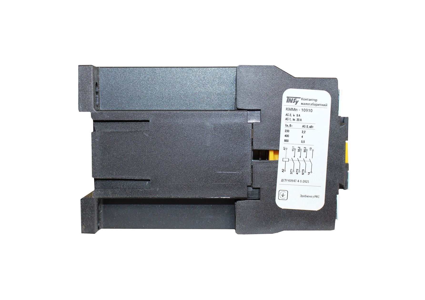 Контактор КММп10910 9А 24В DC 1NO (220V 2,2kW / 400V 4kW) 2 Контактор КММп10910 9А 24В DC 1NO (220V 2,2kW / 400V 4kW) - Зображення 2