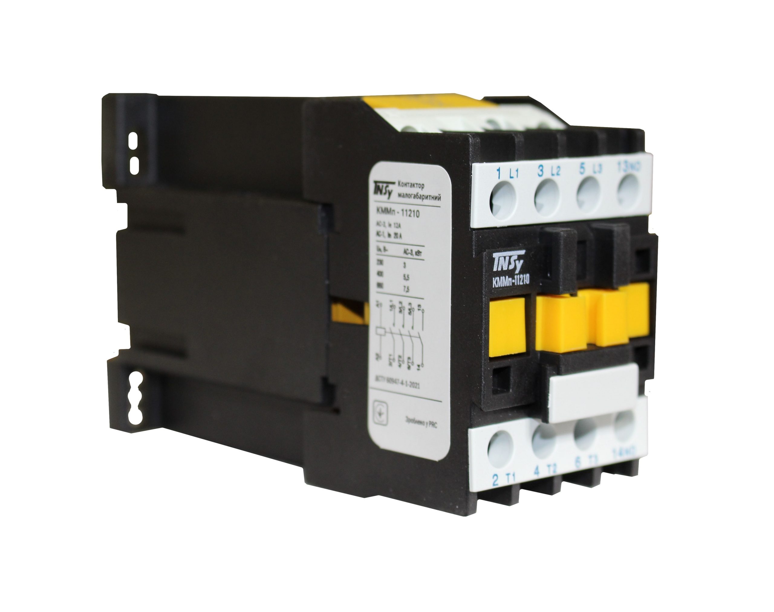 Контактор КММп11210 12А 24В DC 1NO (220V 3kW / 400V 5,5kW) 3 Контактор КММп11210 12А 24В DC 1NO (220V 3kW / 400V 5,5kW) - Зображення 3