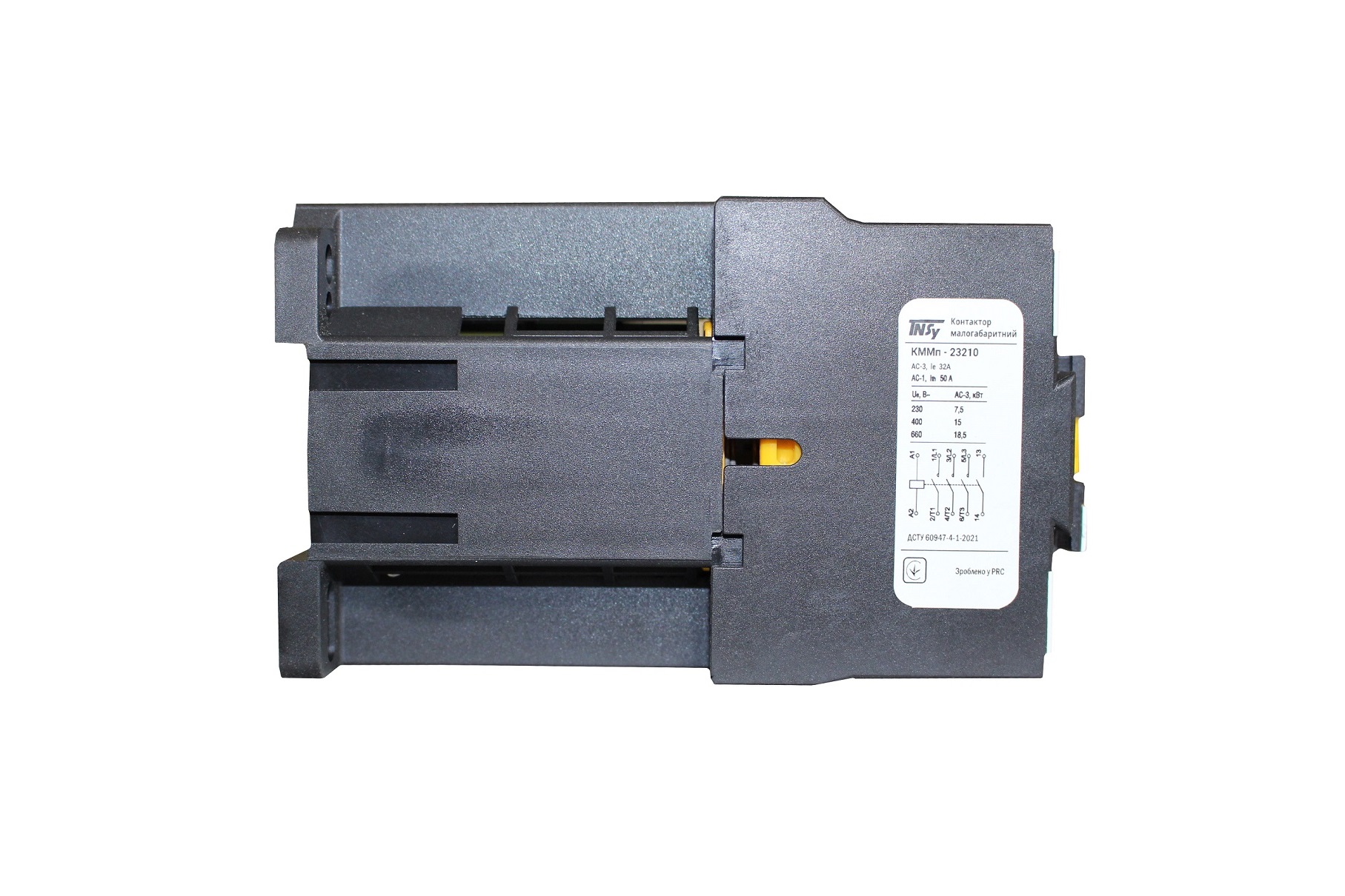 Контактор КММп23210 32А 24В DC 1NO (220V 7,5kW / 400V 15kW) 2 Контактор КММп23210 32А 24В DC 1NO (220V 7,5kW / 400V 15kW) - Зображення 2