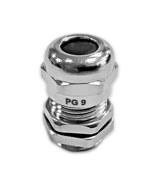 Сальник PG9 d4-8мм IP68 латунний 1 Сальник PG9 d4-8мм IP68 латунний